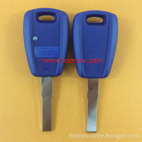 Fiat 1 button key blank Without Logo (Bule Color)